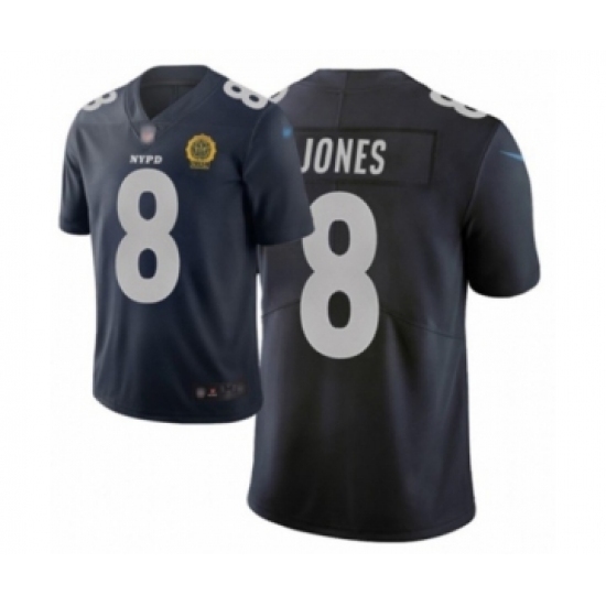 Men's New York Giants #8 Daniel Jones Limited Black City Edition Football Jersey Men's New York Giants #8 Daniel Jones Limited Black City Edition Football Jersey