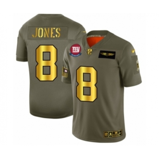 Men's New York Giants #8 Daniel Jones Limited Olive Gold 2019 Salute to Service Football Jersey Men's New York Giants #8 Daniel Jones Limited Olive Gold 2019 Salute to Service Football Jersey