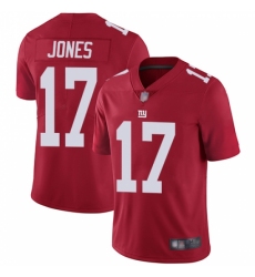 Nike New York Giants #17 Daniel Jones Red Alternate Men's Stitched NFL Vapor Untouchable Limited Jersey