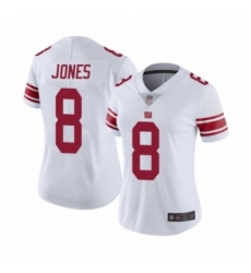 Women's New York Giants #8 Daniel Jones White Vapor Untouchable Limited Player Football Jersey