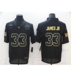 Men's Los Angeles Chargers #33 Derwin James jr Black Nike 2020 Salute To Service Limited Jersey