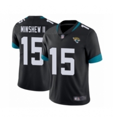 Men's Jacksonville Jaguars #15 Gardner Minshew II Black Team Color Vapor Untouchable Limited Player Football Jersey