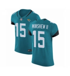 Men's Jacksonville Jaguars #15 Gardner Minshew II Teal Green Alternate Vapor Untouchable Elite Player Football Jersey