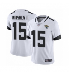Men's Jacksonville Jaguars #15 Gardner Minshew II White Vapor Untouchable Limited Player Football Jersey