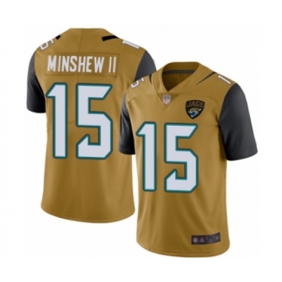 Youth Jacksonville Jaguars #15 Gardner Minshew II Limited Gold Rush Vapor Untouchable Football Jersey Youth Jacksonville Jaguars #15 Gardner Minshew II Limited Gold Rush Vapor Untouchable Football Jersey
