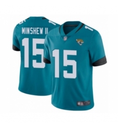 Youth Jacksonville Jaguars #15 Gardner Minshew II Teal Green Alternate Vapor Untouchable Limited Player Football Jersey