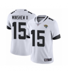 Youth Jacksonville Jaguars #15 Gardner Minshew II White Vapor Untouchable Limited Player Football Jersey