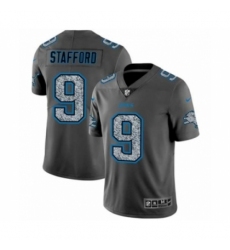 Men's Detroit Lions #9 Matthew Stafford Limited Gray Static Fashion Limited Football Jersey