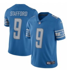 Men's Nike Detroit Lions #9 Matthew Stafford Limited Light Blue Team Color Vapor Untouchable NFL Jersey