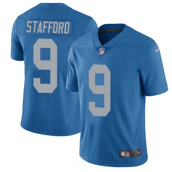 Youth Nike Detroit Lions #9 Matthew Stafford Limited Blue Alternate Vapor Untouchable NFL Jersey Youth Nike Detroit Lions #9 Matthew Stafford Limited Blue Alternate Vapor Untouchable NFL Jersey