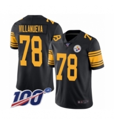 Men's Pittsburgh Steelers #78 Alejandro Villanueva Limited Black Rush Vapor Untouchable 100th Season Football Jersey Men's Pittsburgh Steelers #78 Alejandro Villanueva Limited Black Rush Vapor Untouchable 100th Season Football Jersey
