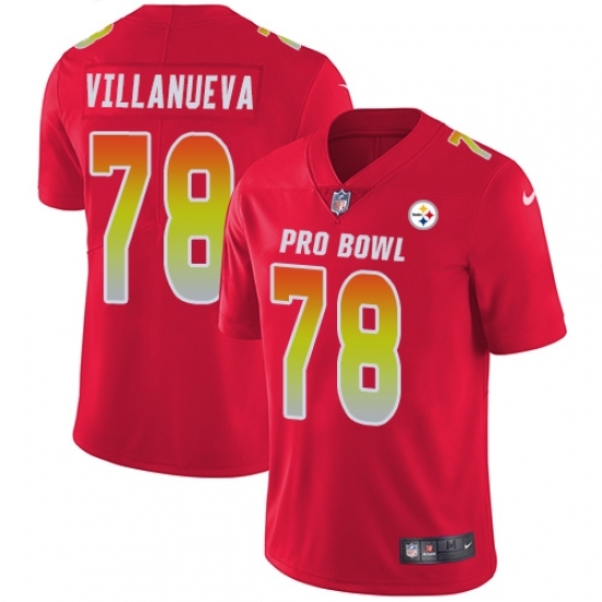 Youth Nike Pittsburgh Steelers #78 Alejandro Villanueva Limited Red 2018 Pro Bowl NFL Jersey Youth Nike Pittsburgh Steelers #78 Alejandro Villanueva Limited Red 2018 Pro Bowl NFL Jersey