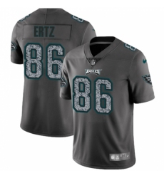 Men's Nike Philadelphia Eagles #86 Zach Ertz Gray Static Vapor Untouchable Limited NFL Jersey