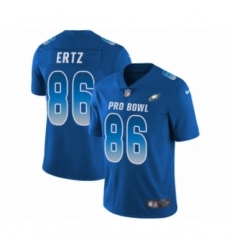 Men's Nike Philadelphia Eagles #86 Zach Ertz Limited Royal Blue NFC 2019 Pro Bowl NFL Jersey