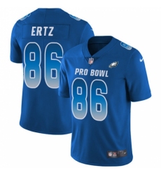 Women's Nike Philadelphia Eagles #86 Zach Ertz Limited Royal Blue 2018 Pro Bowl NFL Jersey