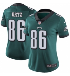 Women's Nike Philadelphia Eagles #86 Zach Ertz Midnight Green Team Color Vapor Untouchable Limited Player NFL Jersey