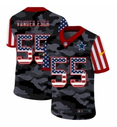 Men's Dallas Cowboys #55 Leighton Vander Camo Flag Nike Limited Jersey