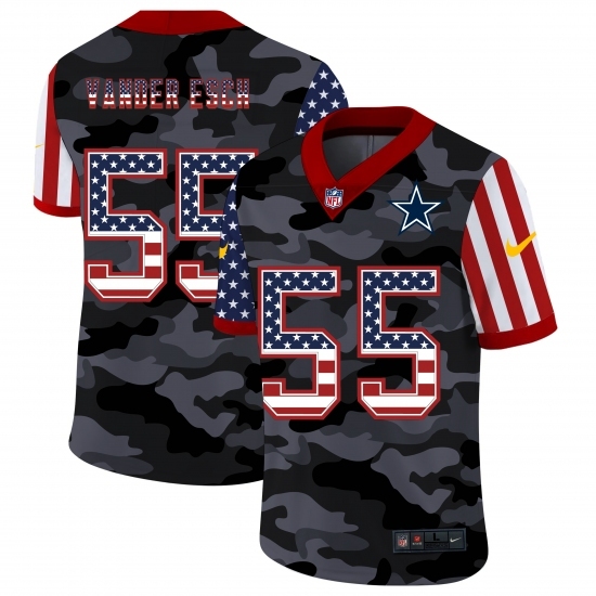 Men's Dallas Cowboys #55 Leighton Vander Camo Flag Nike Limited Jersey Men's Dallas Cowboys #55 Leighton Vander Camo Flag Nike Limited Jersey
