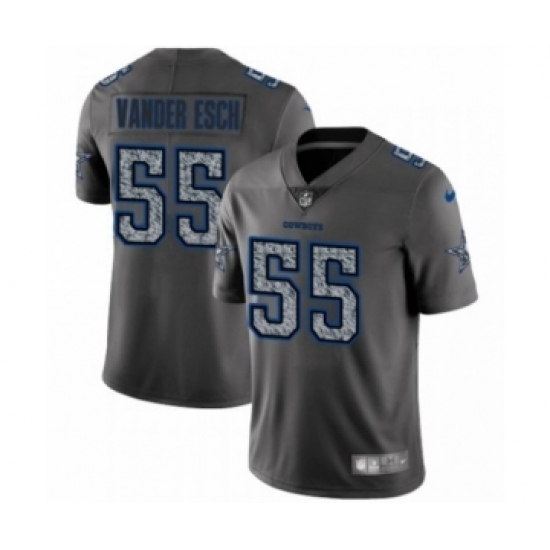 Men's Dallas Cowboys #55 Leighton Vander Esch Limited Gray Static Fashion Limited Football Jersey Men's Dallas Cowboys #55 Leighton Vander Esch Limited Gray Static Fashion Limited Football Jersey