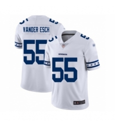 Men's Dallas Cowboys #55 Leighton Vander Esch White Team Logo Fashion Limited Player Football Jersey