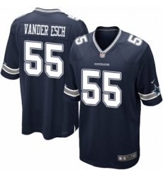 Men's Nike Dallas Cowboys #55 Leighton Vander Esch Game Navy Blue Team Color NFL Jersey