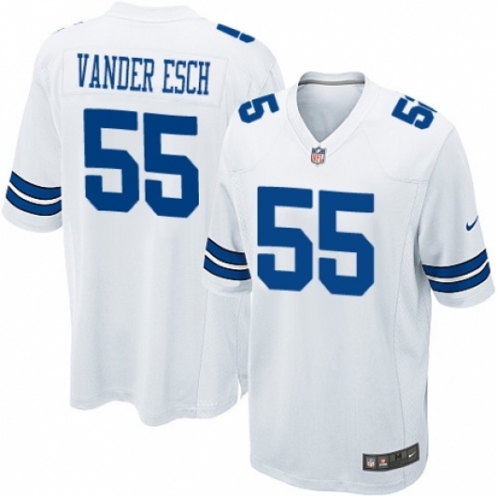 Men's Nike Dallas Cowboys #55 Leighton Vander Esch Game White NFL Jersey Men's Nike Dallas Cowboys #55 Leighton Vander Esch Game White NFL Jersey