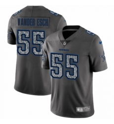 Men's Nike Dallas Cowboys #55 Leighton Vander Esch Gray Static Vapor Untouchable Limited NFL Jersey