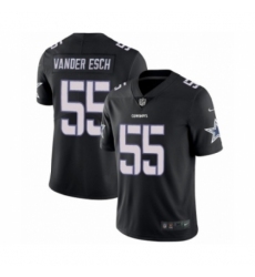 Men's Nike Dallas Cowboys #55 Leighton Vander Esch Limited Black Rush Impact NFL Jersey