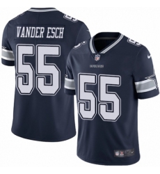 Men's Nike Dallas Cowboys #55 Leighton Vander Esch Navy Blue Team Color Vapor Untouchable Limited Player NFL Jersey