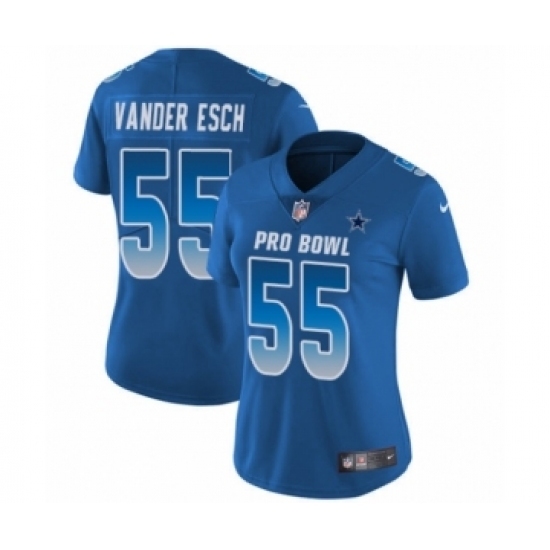 Women's Dallas Cowboys #55 Leighton Vander Esch Limited Royal Blue NFC 2019 Pro Bowl Football Jersey Women's Dallas Cowboys #55 Leighton Vander Esch Limited Royal Blue NFC 2019 Pro Bowl Football Jersey
