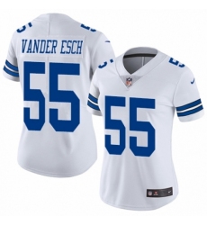 Women's Nike Dallas Cowboys #55 Leighton Vander Esch White Vapor Untouchable Limited Player NFL Jersey