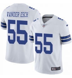 Youth Nike Dallas Cowboys #55 Leighton Vander Esch White Vapor Untouchable Limited Player NFL Jersey