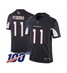 Men's Arizona Cardinals #11 Larry Fitzgerald Black Alternate Vapor Untouchable Limited Player 100th Season Football Jersey