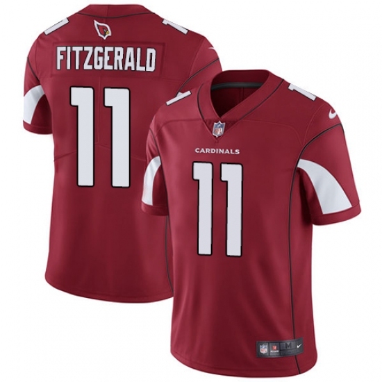 Men's Nike Arizona Cardinals #11 Larry Fitzgerald Red Team Color Vapor Untouchable Limited Player NFL Jersey Men's Nike Arizona Cardinals #11 Larry Fitzgerald Red Team Color Vapor Untouchable Limited Player NFL Jersey