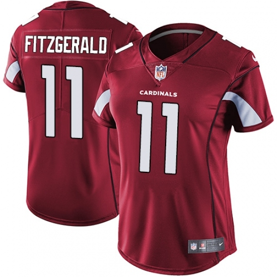 Women's Nike Arizona Cardinals #11 Larry Fitzgerald Red Team Color Vapor Untouchable Limited Player NFL Jersey Women's Nike Arizona Cardinals #11 Larry Fitzgerald Red Team Color Vapor Untouchable Limited Player NFL Jersey