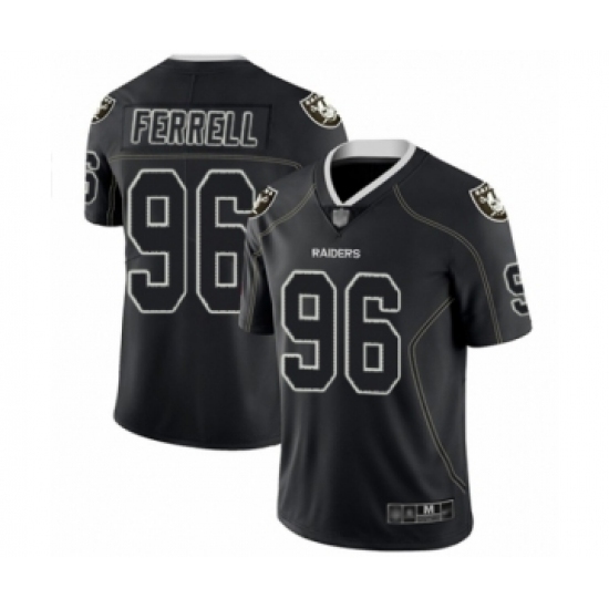 Men's Oakland Raiders #96 Clelin Ferrell Lights Out Black Limited Football Jersey Men's Oakland Raiders #96 Clelin Ferrell Lights Out Black Limited Football Jersey