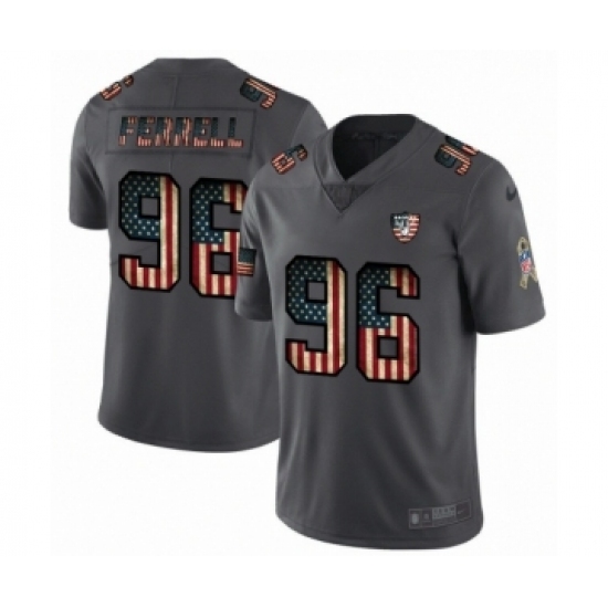 Men's Oakland Raiders #96 Clelin Ferrell Limited Black USA Flag 2019 Salute To Service Football Jersey Men's Oakland Raiders #96 Clelin Ferrell Limited Black USA Flag 2019 Salute To Service Football Jersey