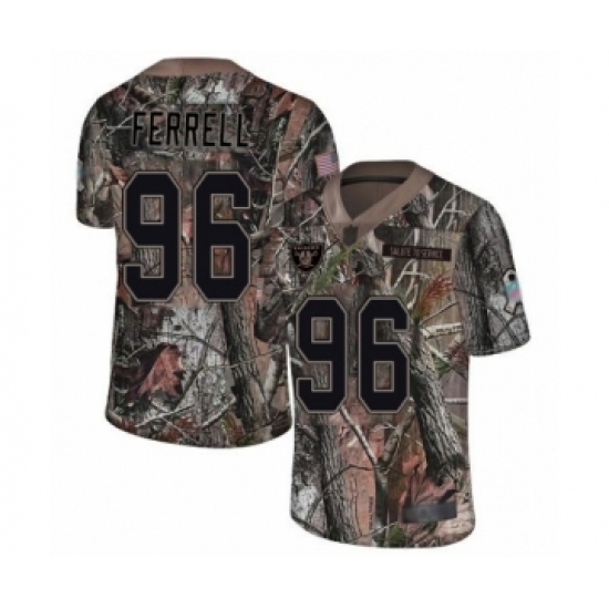 Men's Oakland Raiders #96 Clelin Ferrell Limited Camo Rush Realtree Football Jersey Men's Oakland Raiders #96 Clelin Ferrell Limited Camo Rush Realtree Football Jersey