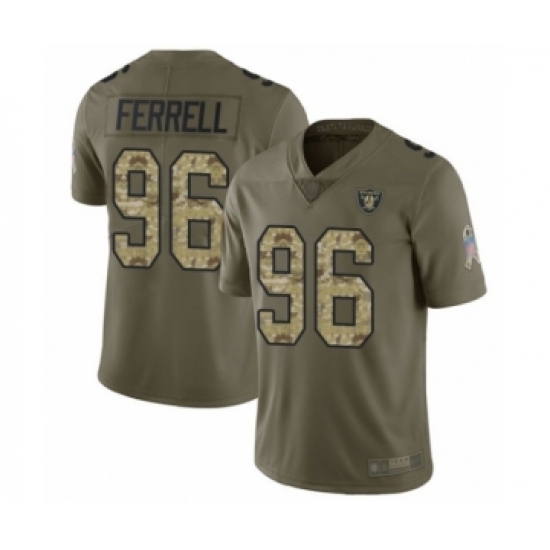 Youth Oakland Raiders #96 Clelin Ferrell Limited Olive Camo 2017 Salute to Service Football Jersey Youth Oakland Raiders #96 Clelin Ferrell Limited Olive Camo 2017 Salute to Service Football Jersey