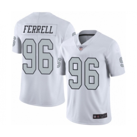 Youth Oakland Raiders #96 Clelin Ferrell Limited White Rush Vapor Untouchable Football Jersey Youth Oakland Raiders #96 Clelin Ferrell Limited White Rush Vapor Untouchable Football Jersey