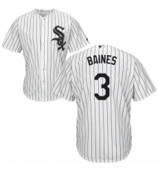 Youth Majestic Chicago White Sox #3 Harold Baines Replica White Home Cool Base MLB Jersey