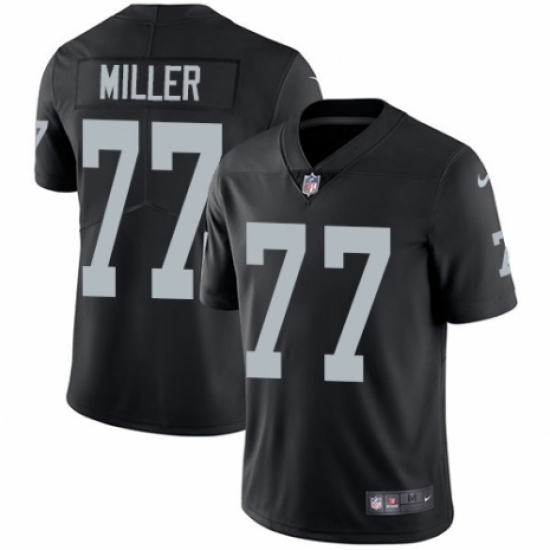 Youth Nike Oakland Raiders #77 Kolton Miller Black Team Color Vapor Untouchable Elite Player NFL Jersey Youth Nike Oakland Raiders #77 Kolton Miller Black Team Color Vapor Untouchable Elite Player NFL Jersey