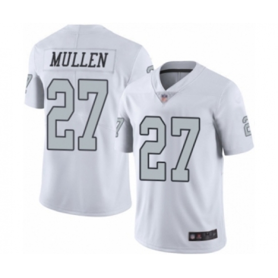 Men's Oakland Raiders #27 Trayvon Mullen Limited White Rush Vapor Untouchable Football Jersey Men's Oakland Raiders #27 Trayvon Mullen Limited White Rush Vapor Untouchable Football Jersey
