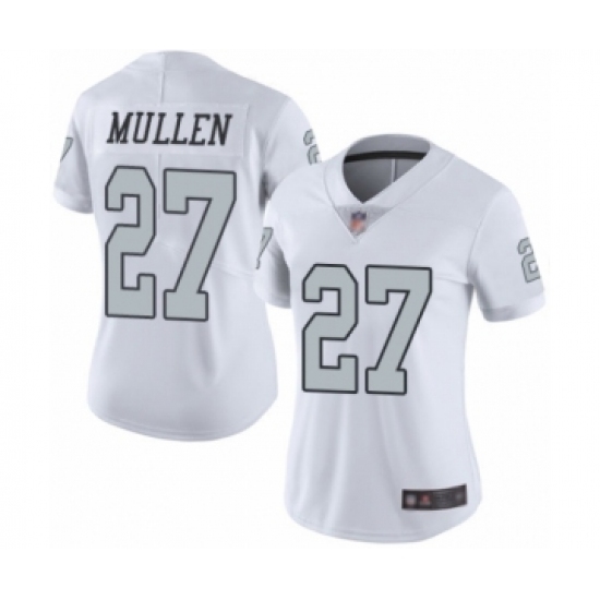 Women's Oakland Raiders #27 Trayvon Mullen Limited White Rush Vapor Untouchable Football Jersey Women's Oakland Raiders #27 Trayvon Mullen Limited White Rush Vapor Untouchable Football Jersey