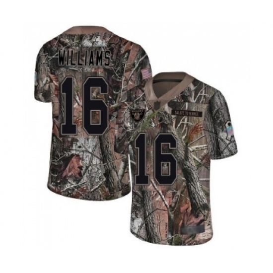 Men's Oakland Raiders #16 Tyrell Williams Limited Camo Rush Realtree Football Jersey Men's Oakland Raiders #16 Tyrell Williams Limited Camo Rush Realtree Football Jersey