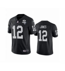 Men's Oakland Raiders #12 Zay Jones Black 2020 Inaugural Season Vapor Limited Jersey