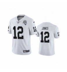Men's Oakland Raiders #12 Zay Jones White 2020 Inaugural Season Vapor Limited Jersey