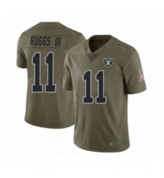 Youth Oakland Raiders #11 Henry Ruggs III Las Vegas Limited Green 2017 Salute to Service Jersey