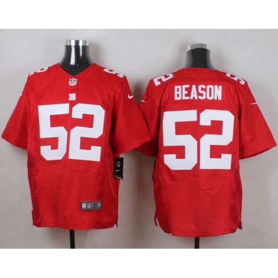 Nike Giants #52 Jon Beason Red Alternate Men's Stitched NFL Elite Jersey Nike Giants #52 Jon Beason Red Alternate Men's Stitched NFL Elite Jersey