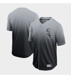 Men's Nike Chicago White Sox Blank Grey Fade Jersey